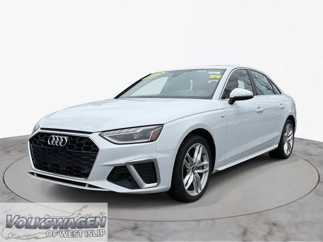 Glacier White 2021 Audi A4 quattro Premium Plus S Line 45 TFSI AWD Sedan All-Wheel Drive 7-Speed Automatic