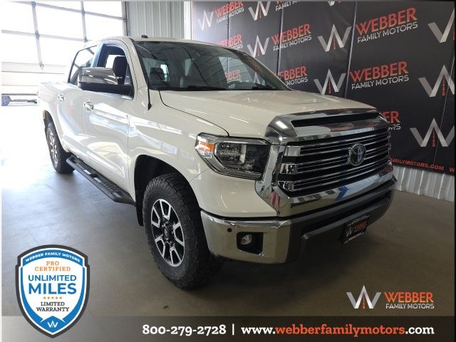 Super White 2019 Toyota Tundra Pickup Truck 6-Speed Automatic