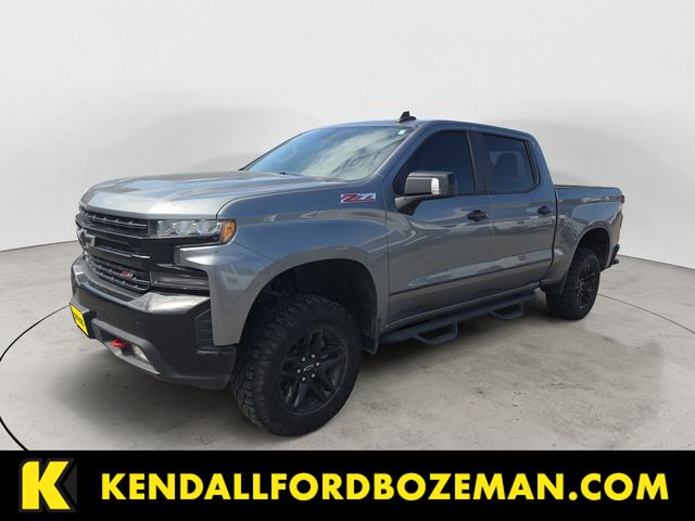 Gray (Steel Metallic) 2019 Chevrolet Silverado 1500 LT Trail Boss Crew Cab 4WD Pickup Truck Four-Wheel Drive 8-Speed Automatic