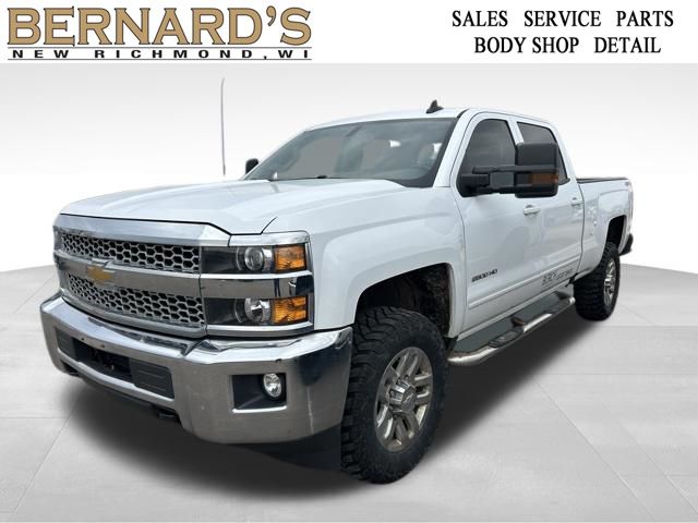 Summit White 2019 Chevrolet Silverado 2500HD LT Crew Cab 4WD Pickup Truck Four-Wheel Drive 6-Speed Automatic Overdrive