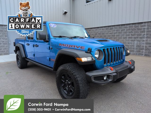 Hydro Blue Pearlcoat 2021 Jeep Gladiator Pickup Truck Four-Wheel Drive 8-Speed Automatic