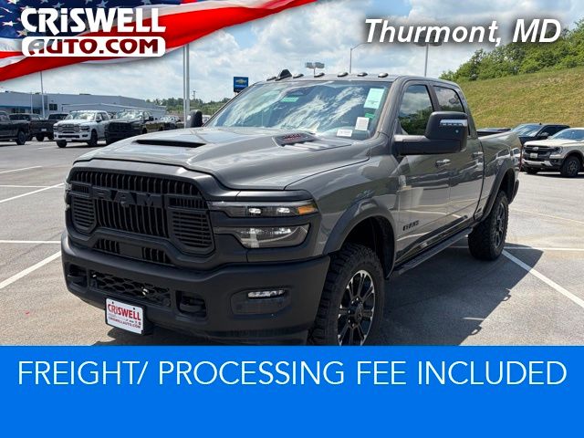 Ceramic Gray Clearcoat 2026 RAM 2500 Rebel Crew Cab 4WD Pickup Truck Four-Wheel Drive 8-Speed Automatic