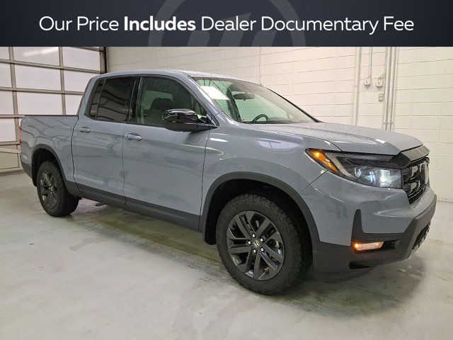 Sonic Gray Pearl 2024 Honda Ridgeline Pickup Truck All-Wheel Drive 9-Speed Automatic