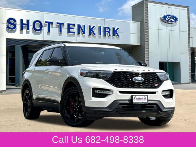 White Metallic 2021 Ford Explorer SUV / Crossover All-Wheel Drive Automatic