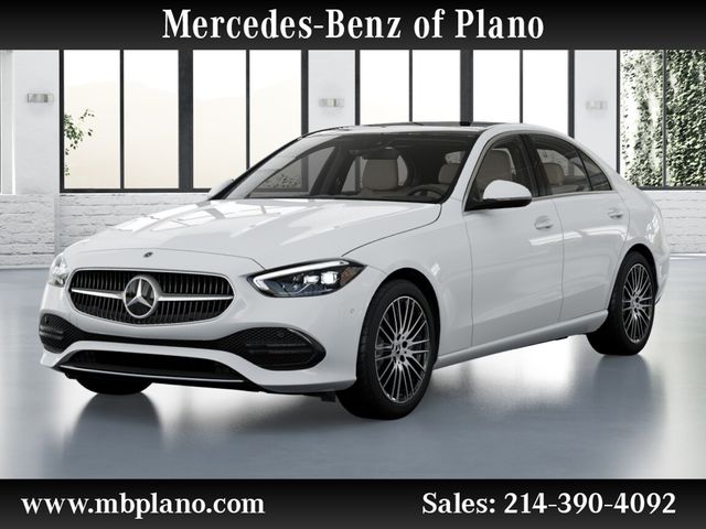 Polar White 2024 Mercedes-Benz C-Class Sedan All-Wheel Drive 9-Speed Automatic
