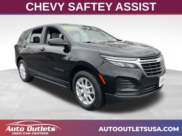 Mosaic Black Metallic 2022 Chevrolet Equinox LS AWD with 1FL SUV / Crossover Four-Wheel Drive 6-Speed Automatic Overdrive