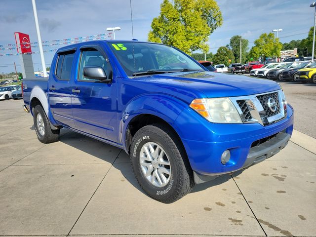 Blue Metallic 2015 Nissan Frontier Pickup Truck Four-Wheel Drive 5-Speed Automatic Overdrive