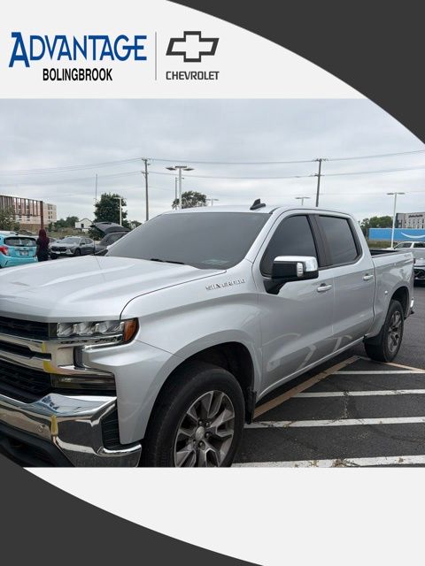 Silver Ice Metallic 2021 Chevrolet Silverado 1500 Pickup Truck Four-Wheel Drive 8-Speed Automatic