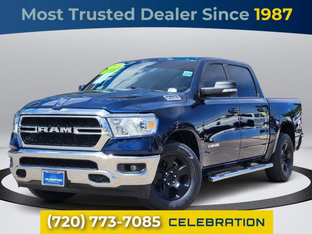 Patriot Blue Pearlcoat 2022 RAM 1500 Pickup Truck 4X2 8-Speed Automatic