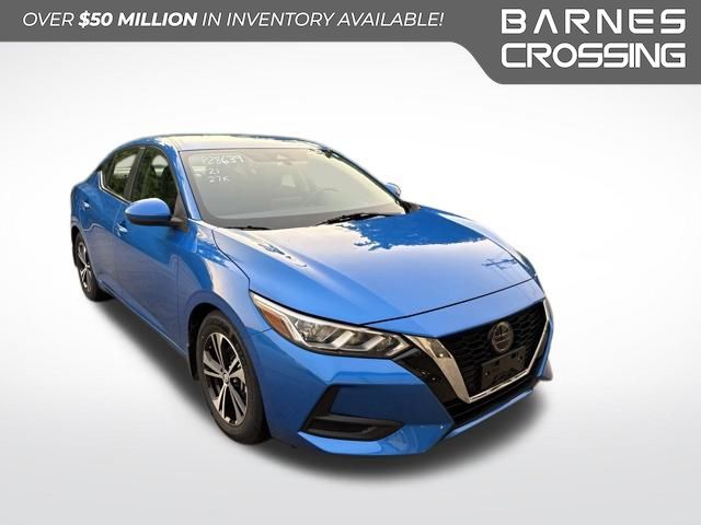 Electric Blue Metallic 2021 Nissan Sentra Sedan Front-Wheel Drive Continuously Variable Transmission