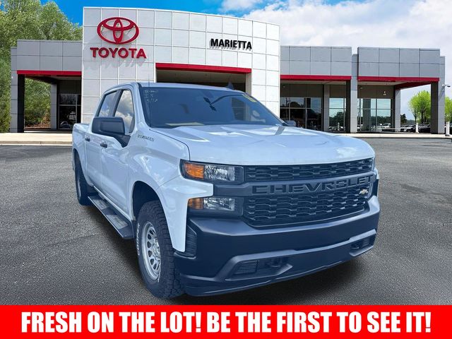 Summit White 2021 Chevrolet Silverado 1500 Work Truck Crew Cab 4WD Pickup Truck Four-Wheel Drive 6-Speed Automatic Overdrive