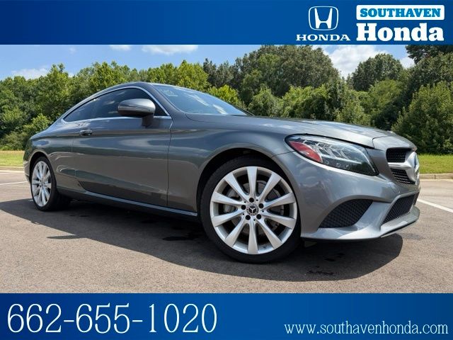 Gray 2019 Mercedes-Benz C-Class Coupe Rear-Wheel Drive 9-Speed Automatic