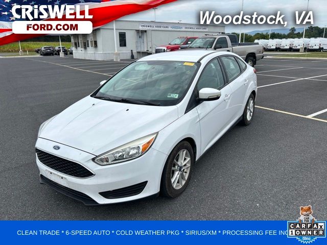 Oxford White 2016 Ford Focus Sedan Front-Wheel Drive 6-Speed Automatic