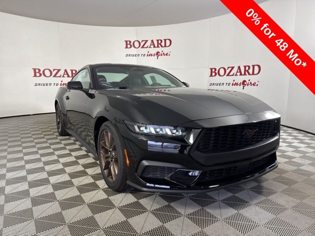 2025 Shadow Black Ford Mustang EcoBoost Premium Coupe