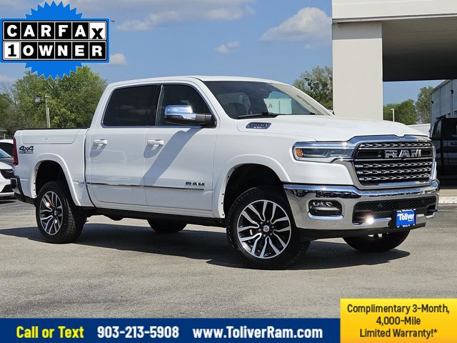 Bright White Clearcoat 2025 RAM 1500 Limited Crew Cab 4WD Pickup Truck Four-Wheel Drive 8-Speed Automatic