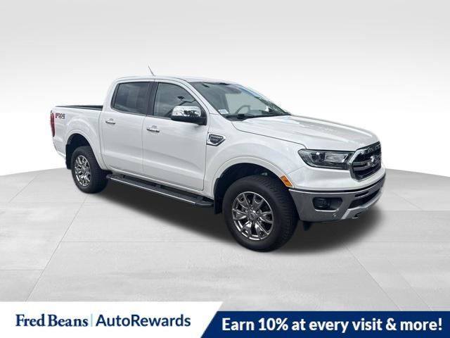 White Platinum Clearcoat Metallic 2020 Ford Ranger Pickup Truck Four-Wheel Drive Automatic