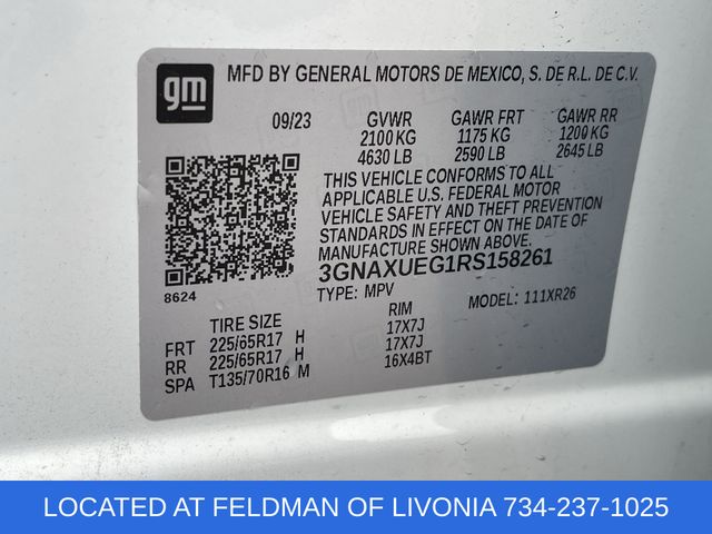 Used 2024 Chevrolet Equinox For Sale in Livonia, MI
