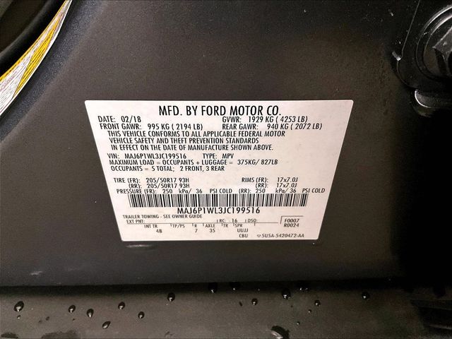 2018 Ford EcoSport Titanium Gray at Subaru and VW of Moon Township