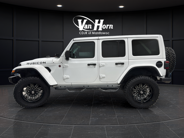 Used 2021 Bright White Clearcoat Jeep Unlimited Rubicon image 4