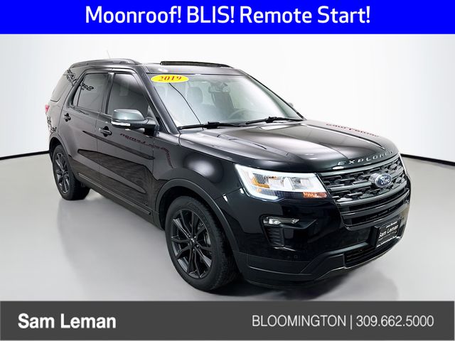 Black Metallic 2019 Ford Explorer XLT SUV / Crossover Front-Wheel Drive 6-Speed Automatic