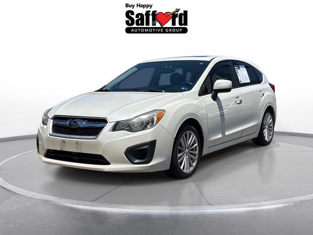 Satin White Pearl 2014 Subaru Impreza Hatchback All-Wheel Drive Continuously Variable Transmission