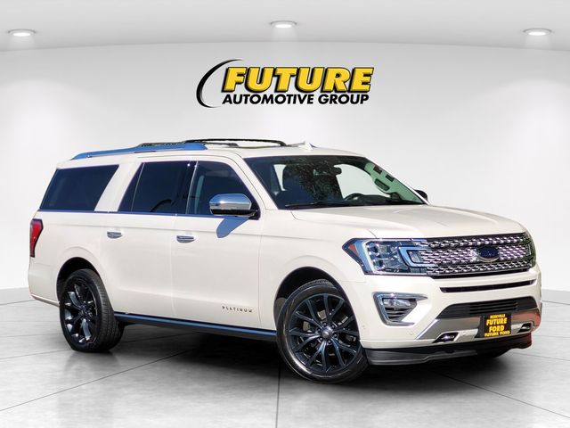 White Platinum Clearcoat Metallic 2019 Ford Expedition SUV / Crossover Four-Wheel Drive Automatic