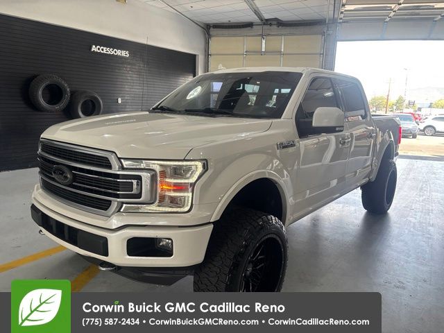 White Platinum Clearcoat Metallic 2018 Ford F-150 Pickup Truck Four-Wheel Drive Automatic