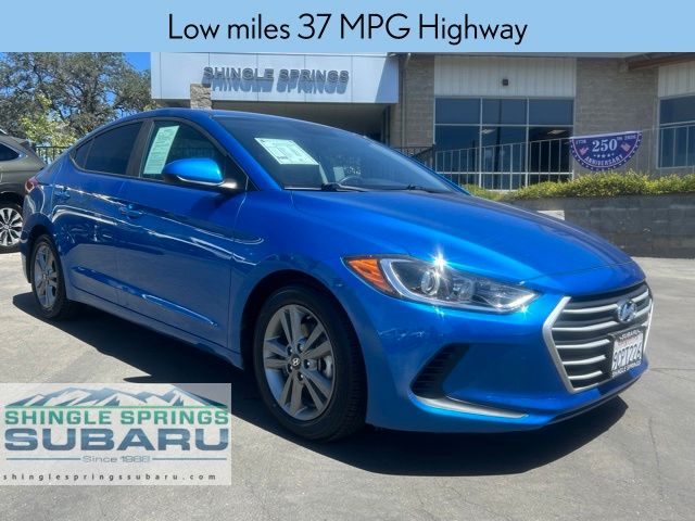 Electric Blue 2018 Hyundai Elantra Sedan Front-Wheel Drive 6-Speed Automatic