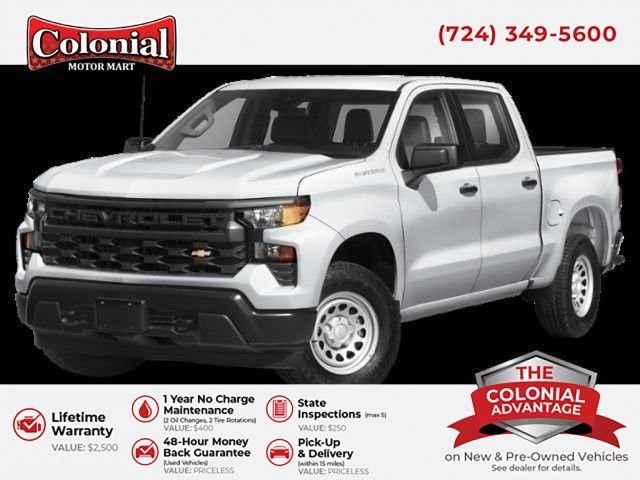 Summit White 2024 Chevrolet Silverado 1500 LT Crew Cab 4WD Pickup Truck Four-Wheel Drive 8-Speed Automatic