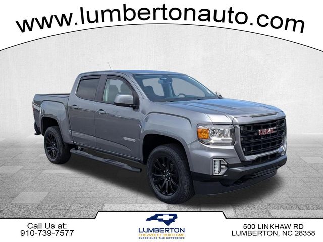 Gray (Satin Steel Metallic) 2021 GMC Canyon Elevation Crew Cab RWD Pickup Truck 4X2 8-Speed Automatic