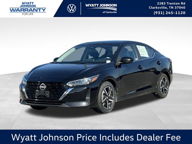 Super Black 2024 Nissan Sentra Sedan Front-Wheel Drive Continuously Variable Transmission