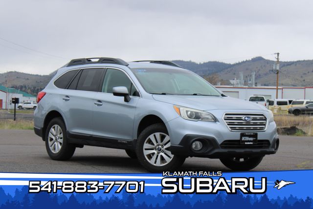 Ice Silver Metallic 2015 Subaru Outback 2.5i Premium Wagon All-Wheel Drive Continuously Variable Transmission