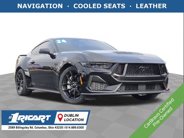 Shadow Black 2024 Ford Mustang Coupe Rear-Wheel Drive Automatic