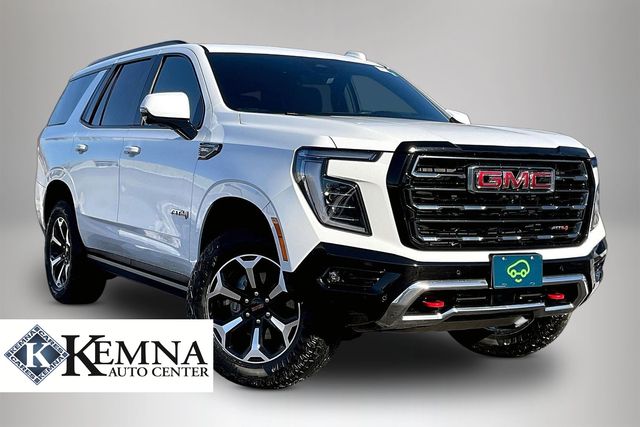 Summit White 2025 GMC Yukon AT4 4WD SUV / Crossover Four-Wheel Drive