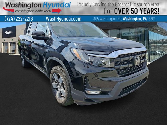 Black 2024 Honda Ridgeline Pickup Truck All-Wheel Drive 9-Speed Automatic