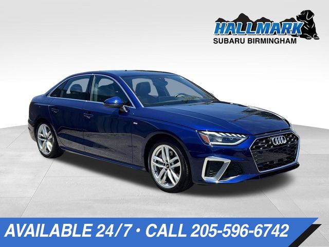 Blue Metallic 2023 Audi A4 Sedan All-Wheel Drive 7-Speed Automatic