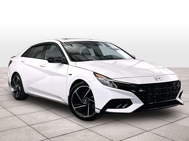 2023 Hyundai Elantra N Line White at Klick Lewis Buick Chevrolet