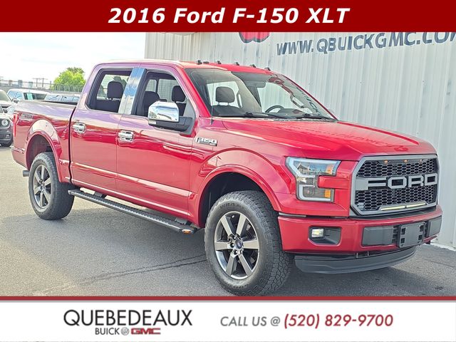 Ruby Red Metallic 2016 Ford F-150 Pickup Truck Four-Wheel Drive 6-Speed Automatic