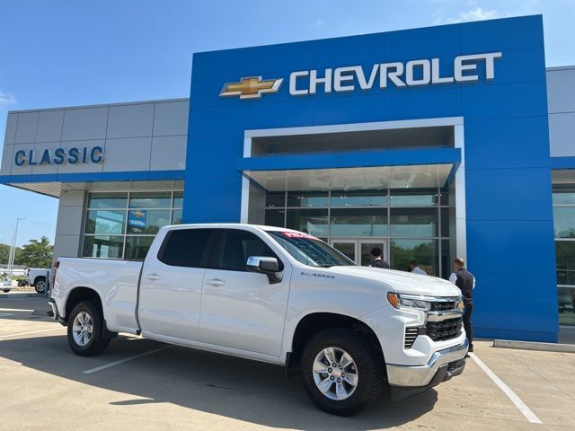 Summit White 2023 Chevrolet Silverado 1500 LT Crew Cab 4WD Pickup Truck Four-Wheel Drive Automatic