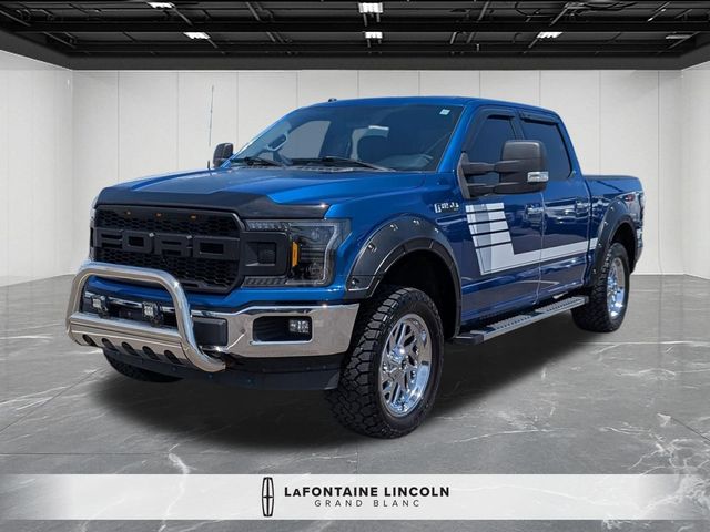 Lightning Blue 2018 Ford F-150 XLT SuperCrew 4WD Pickup Truck Four-Wheel Drive Automatic