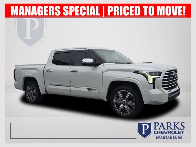 Pearl 2024 Toyota Tundra Hybrid Pickup Truck Four-Wheel Drive Automatic