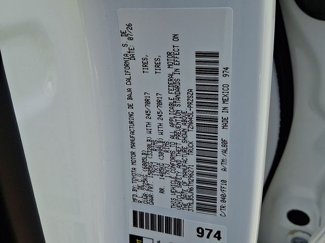 New 2026 Toyota Tacoma Truck