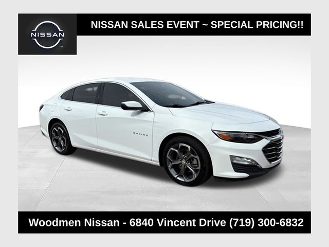 Summit White 2023 Chevrolet Malibu Sedan Front-Wheel Drive Continuously Variable Transmission