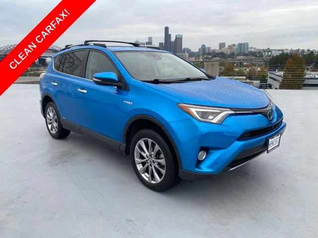 Electric Storm Blue 2017 Toyota RAV4 Hybrid SUV / Crossover All-Wheel Drive Continuously Variable Transmission