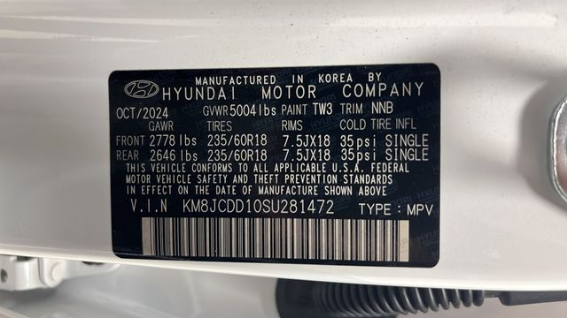 Used 2025 Creamy White Pearl Hyundai SEL Convenience image 31