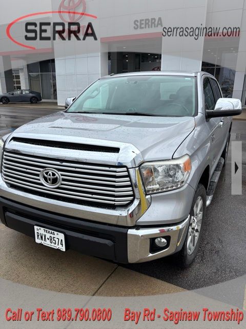 Silver 2014 Toyota Tundra Limited CrewMax 5.7L Pickup Truck 4X2 6-Speed Automatic Overdrive