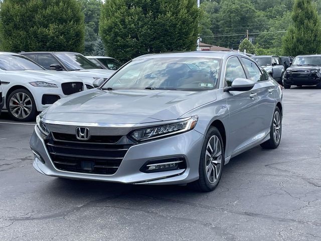 Gray (Modern Steel Metallic) 2018 Honda Accord Hybrid Sedan Front-Wheel Drive Continuously Variable Transmission