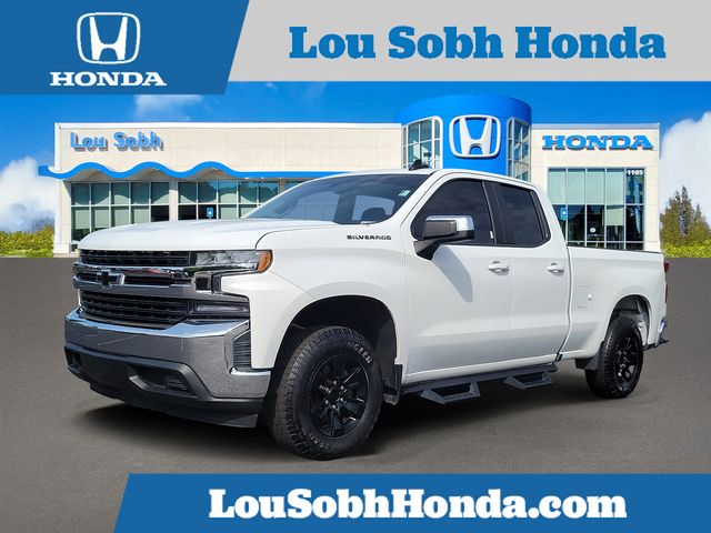 Summit White 2019 Chevrolet Silverado 1500 LT Double Cab RWD Pickup Truck 4X2 8-Speed Automatic