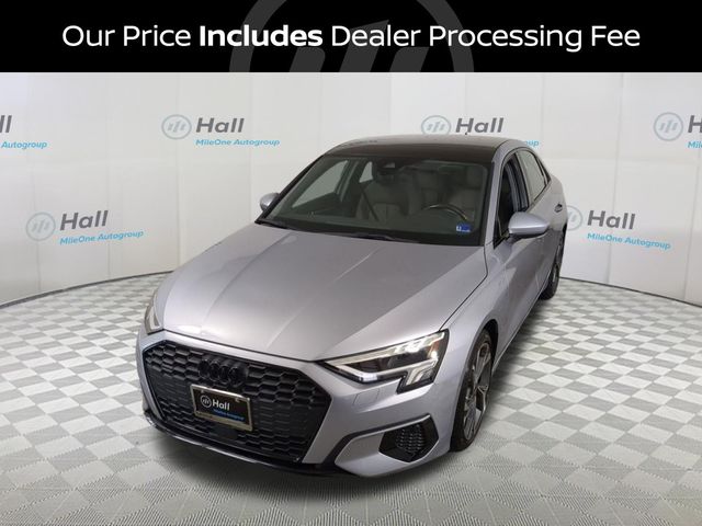 Silver Metallic 2023 Audi A3 Sedan All-Wheel Drive 7-Speed Automatic
