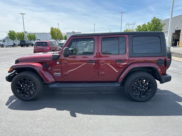 Used 2021 Jeep Wrangler Unlimited Sahara 4XE with VIN 1C4JJXP66MW850089 for sale in Grove City, OH